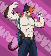 This outfit is one of the fortnite battle pass cosmetics in chapter 2 season 2. Meowscles Fortnite Fanart By Rwgn On Deviantart