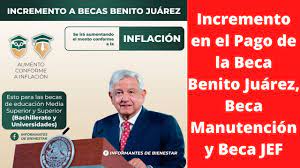 Resultados, cuándo se paga e información sobre cómo cobrar el monto. Incremento Al Pago De La Beca Benito Juarez Beca Manutencion Y Beca Jovenes Escribiendo El Futuro Youtube
