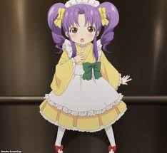 Joeschmo's Gears and Grounds: Omake Gif Anime - Konohana Kitan - Episode 5  - Sakura Has Scissors for Okiku Doll