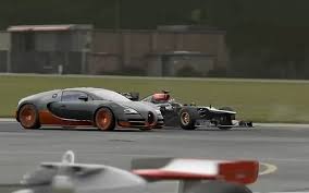 Formula 1 certainly makes good. Formula 1 Car Vs Bugatti Veyron Super Sport Sportvideos Tv