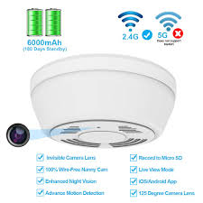 Includes a 10 year sealed lithium battery backup so you are always protected even in a power outage. Hidden Camera Wifi Smoke Detector Fuvision Nanny Cameras And Hidden Camera With 180 Days Battery Power Remote Internet Drakonx Academy