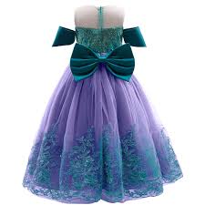 Amazon.com: PURFEEL Girls Embroidered Princess Dress Sequins Mermaid Party  Dress with Accessories 7-8Years : Clothing, Shoes & Jewelry