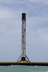 Dragon and falcon 9 second stage, post second stage separation event. Demo 2 S Falcon 9 Booster 1058 1 Arrives In Port Spaceflight Insider