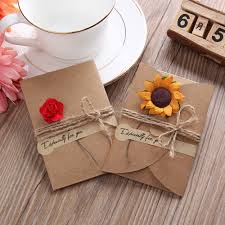 Here are 5 handmade teacher appreciation card ideas. Vintage Kraft Paper Card Handmade Diy Dried Flowers Greeting Card Birthday Valentine S Day Teacher S Day Greeting Cards Cards Invitations Aliexpress