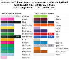 Gildan T Shirt Colors T Shirts Design Concept