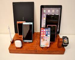Idoqq Familie Multi Device Charging Station Apple Docking Station Organizer Fur 10 Gerate Ipad Iphone Apple Watch Apple Pencil Ladestation Ipad Charging Station Docking Station Charging Station Diy