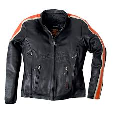 Black And Orange Motorcycle Jacket Hot Leathers Womens Black Orange Cream Scooter Leather Jacket Jkl1012s Harley Motorcycle Goldwing Dennis Kirk Inc