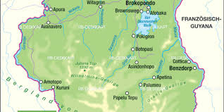Suriname liegt im norden südamerikas. Karte Von Suriname Land Staat Welt Atlas De