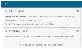 Gulf shores has been one of my homes for 53 yrs. The Beach House Kitchen And Cocktails Menu In Gulf Shores Alabama Usa