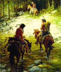 Howard Terpning Crossing Medicine Lodge Creek American Indian Art Native American Art Art