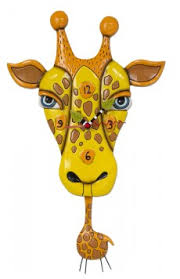 Jaffy The Giraffe Pendulum Wall Clock Clock Art Pendulum Wall Clock Animal Clock