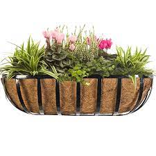 French Farmhouse Decor Lightening Up For Spring Hello Lovely Horse Trough Trough Planters Railing Planters