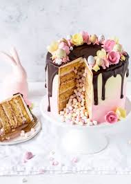 Falls ihr das rezept für die torte (die auf dem bild) habt/findet wäre das sogar noch viel besser (: Surprise Inside Cake Im Osterlook Emma S Lieblingsstucke