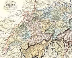 Histoire géographie carte et plan géographie suisse carte carte europe héros. Antique Prints Europe Carte Generale De La Suisse