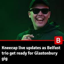 The Belfast rap trio will take to the stage in an hour