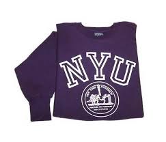 New York University Bookstores Nyu Crew Sweatshirt With Seal Universidade De Nova York Nova Iorque Moletom