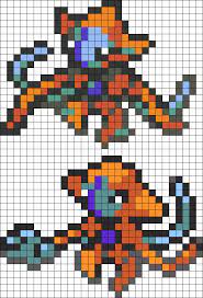 Deoxys Sprites Pixel Art Pokemon Perler Bead Pokemon Patterns Pixel Art