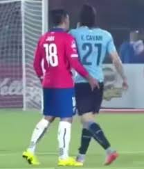 Luis suárez protagonista en parodia de gonzalo jara y edinson cavani (video) noticias tv peruana. Has He Done It Again Chile S Gonzalo Jara Touches Gaston Ramirez S Backside In Uruguay Game Mirror Online
