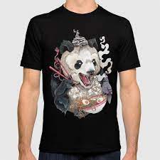 Panda Eating Ramen In A Tin Foil Hat T Shirt By Holly Astral Childrens Shirts Cute Pet Names Tin Foil Hat