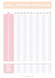Calendars are great to keep you updated about dates and important events coming ahead. 2021 Period Tracker Calendar Free Printable Pdf Jpg Pastel Colors Matildastory Com