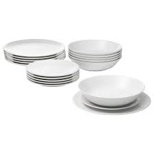 Flitighet 18 Piece Service White Ikea Switzerland En 2020 Ikea Tout Pour La Cuisine Service Vaisselle