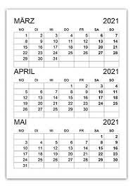 Soluppgången eller solnedgången beräknas standard med utgångspunkt i stockholm. Kalender Marz April Mai 2021 Kalender Su