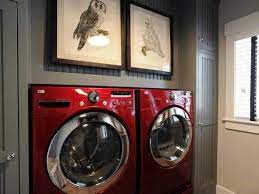 Red Washer And Dryer Laundry Room Red Washer And Dryer Laundry Room Wall Decor