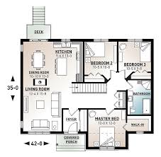 1 and 2 bedroom home plans may be a little too 3 bedroom floor plans fall right in that sweet spot. House Plan 76536 Craftsman Style With 1341 Sq Ft 3 Bed 1 Bath