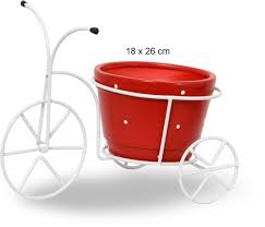 Bicicleta De Ferro Triciclo Porta Vaso R Decore Tudo Elo7 Bicicleta De Jardim Decoracao De Ferro Vasos