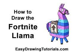 Kids and beginners alike can now draw a great looking llama from fortnite. How To Draw Loot Llama Fortnite With Step By Step Pictures