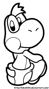 Find more coloring pages online for kids and adults of cute yoshi coloring pages to print. Coloring Pages Yoshi