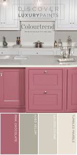 Use Colour To Bring Your Kitchen To Life These Units Are Painted In The Salter Stone With The Pink Ch Interior Paint Colorful Interiors Interior Paint Colors