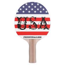 Patriotic Usa Ping Pong Paddle With American Flag Zazzle Com Ping Pong Paddles Ping Pong Patriotic