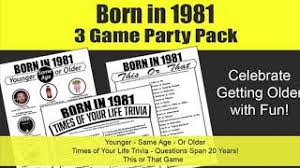 Parents.com bring your sweetie to one of these afternoon tea spots that cater to little. Born In 1981 Birthday Party Games For 40th Birthday Celebrations Fun Trivia And Guessing Games Youtube