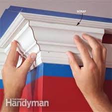 The crown is installed with a combination of horizontal and vertical turns. Crown Molding How To Install And Cut Crown Molding Diy