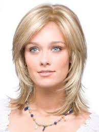 Blonde Straight Synthetic Fashionable Medium Wigs