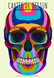 Tete de mort coloriages difficiles pour adultes. Cahier De Dessin Cahier Crane Tete De Mort Carnet De Croquis Grand Format Pour Dessin Peinture Aquarelle Creation 100 Pages A Remplir Cahier De Crayon De Couleur Feutres French Edition Edition