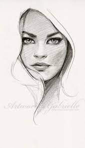 If you are drawing a portrait. Drawing Portrait Simple Negative Space 42 Ideas Female Face Drawing Portrait Drawing Face Drawing