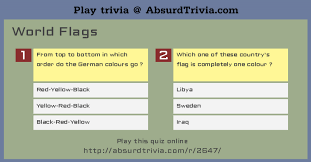 This post was created by a member of the buzzfeed commun. Trivia Quiz World Flags