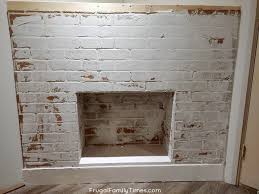 Faux wood is the perfect material for your fireplace mantel project. How To Build A Faux Diy Corner Fireplace With German Schmear Brick Treatment Frugal Family Times