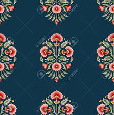 The last two are cleverly echoed in the floral design of bībī farzānah's trousers and. Mughal Flower Pattern With Blue Background Stock Photo Picture And Royalty Free Image Image 122513768