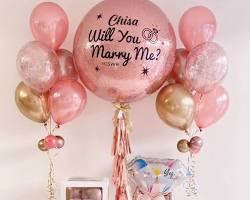 Hình ảnh về Combo bóng bay cầu hôn Will You Marry Me Hanoi