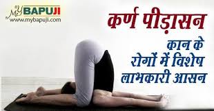 कर ण प ड सन क न क र ग म व श ष ल भक र आसन Karna Pidasana Steps And Health Benefits Mybapuji Health Benefits Health Yoga