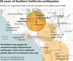 Orange county, ca has a very high earthquake risk, with a total of 204 earthquakes since 1931. Earthquake Hits Southern California Ridgecrest And Surroundings Feel 7 1 Magnitude Shock The Washington Post