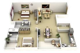 This is a modern 4 bedroom house with latest facilities. 50 Two 2 Bedroom Apartment House Plans Architecture Design