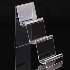 3 Layers Clear Acrylic Cellphone Display Stand Holder Rack Organizer For Phone Jewelry Holdi Jewelry Display Case Jewelry Display Stands Acrylic Display Stands