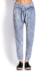 Acid Wash Harem Pants