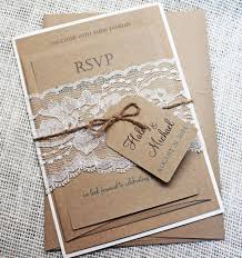 Rustic Wedding Invitation Lace Wedding Invitation Rustic Lace Wedd Wedding Invitations Diy Rustic Wedding Invitations Rustic Lace Diy Wedding Invitation Kits