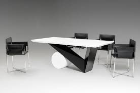 Bauhaus Modern Black And White Dining Table Modern Dining Table Black White Dining Table Dining Table Black