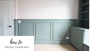 As in using paint to accentuate rooms, it is advisable to use two different colors on the chair rail moldings and the walls to create a visually appealing room. How To Install Diy Chair Rail On Your Walls Youtube